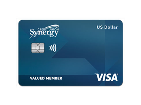 Synergy CU Collabria US Dollar VISA card image