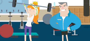 Emergencyfund 365X170 JEN LIFTING WEIGHTS WITH PERSONAL TRAINER