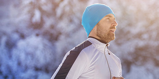 Spend Man Running Winter person running in the winter