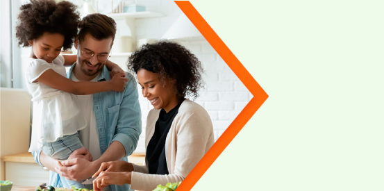 Collabria Welcome Points Offer FB Banner 553X275 family preparing a meal