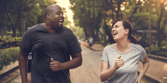 Financial Strength Running 2 553X275 friends running and laughing