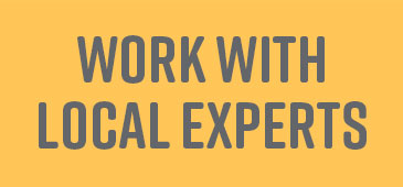 Work with local experts