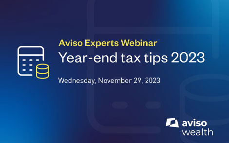 Aviso webinar Year End Tax Tips