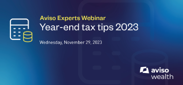 Aviso Experts Webinar - Year End Tax Tips