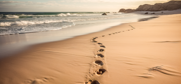 Adobestock 612956379 footprint in the sand